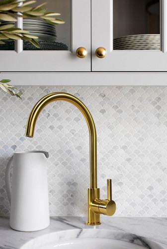 Смеситель для кухни Seaman Barcelone SSL-5815-GS цвет Золото сатин