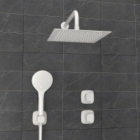 Душевая система WasserKRAFT Saale A9551.266.146.254.328.156.155 Белая матовая латунь встраиваемый