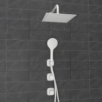 Душевая система WasserKRAFT Saale A9551.266.146.254.328.156.155 Белая матовая латунь встраиваемый