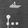Душевая система WasserKRAFT Saale A9551.266.146.254.328.156.155 Белая матовая латунь встраиваемый