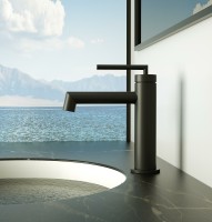 Смеситель для раковины BelBagno Acqua ACQUA-LVM-NERO Черный матовый латунь