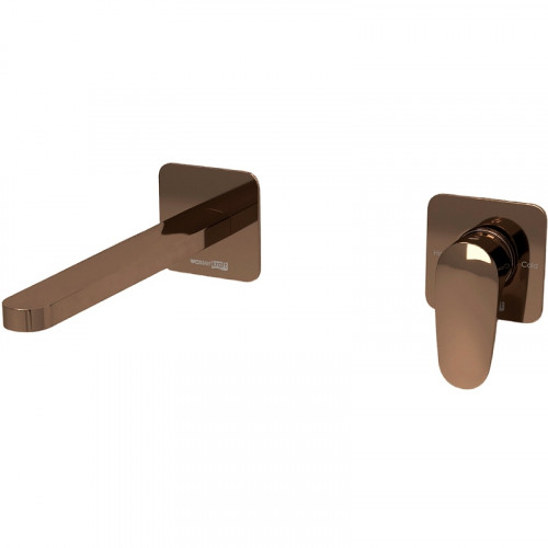 Смеситель для раковины WasserKRAFT Asphe A7751.289 Розовое золото латунь встраиваемый