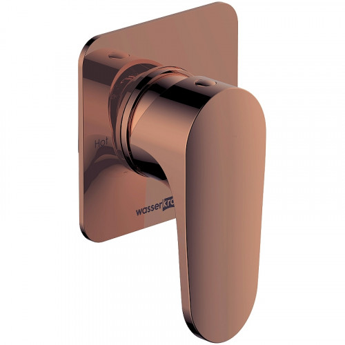 Смеситель для раковины WasserKRAFT Asphe A7751.289 Розовое золото латунь встраиваемый