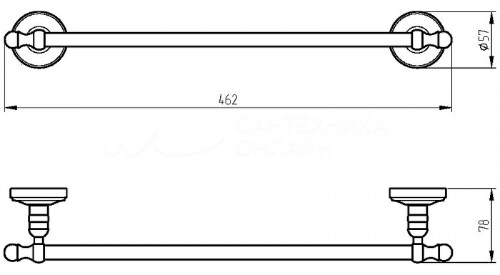 Полотенцедержатель Migliore Mirella 17332 Золото