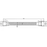Душевой шланг Aquanet Steel AF210-97S 245420 Сатин
