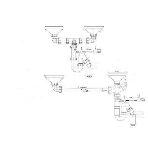 Сифон для раковины McAlpine HC740FUN цвет Белый