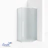 Душевой уголок Ceruttispa C3A 90х90 R C3AWF 12015 профиль Белый стекло матовое