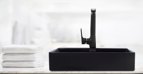 Раковина WeltWasser Elbach 2173 MB 60 10000004504 Черная матовая фаянс накладная