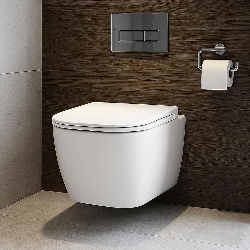 Унитаз Azario Riano AZ-2808E подвесной цвет Белый с сиденьем Микролифт