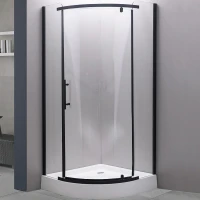 Душевой уголок Esbano ESD-7015B 90x90 ESUGD7015B профиль Черный матовый стекло прозрачное