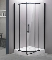Душевой уголок Esbano ESD-7015B 90x90 ESUGD7015B профиль Черный матовый стекло прозрачное