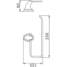 Держатель бумажных полотенец Haiba HB1503-2 Хром