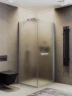 Душевой уголок Maybah Glass MGY-1350-5 1000х1000х1975 на монопетле Хром матовый стекло сатиновое