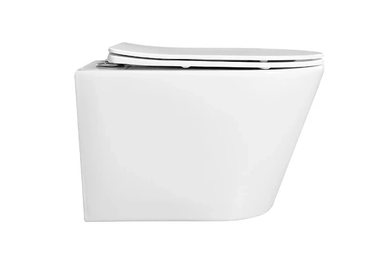 Комплект унитаза с инсталляцией Aquatek Set Aquatek Вега-1905-014 цвет Белый с сиденьем Микролифт и клавишей смыва цвет Хром глянцевый