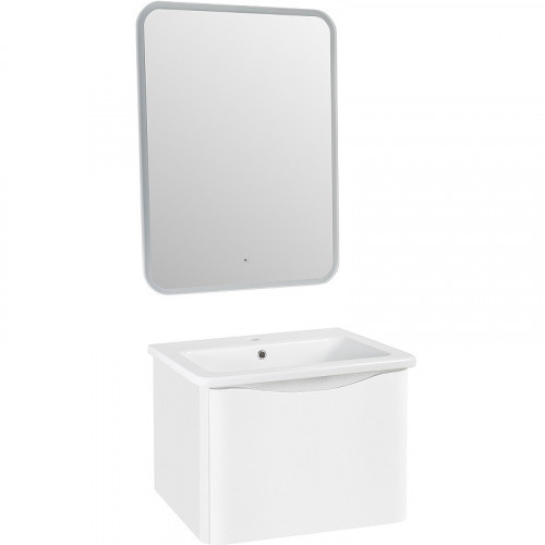 Тумба под раковину Runo Тоскана 60 00-00001412 Белая МДФ / ЛДСП