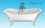 Чугунная ванна Elegansa Nadia 180x80 ножки Белые