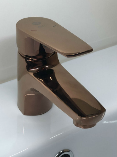 Смеситель для раковины Orange Loop M26-021RG Розовое золото