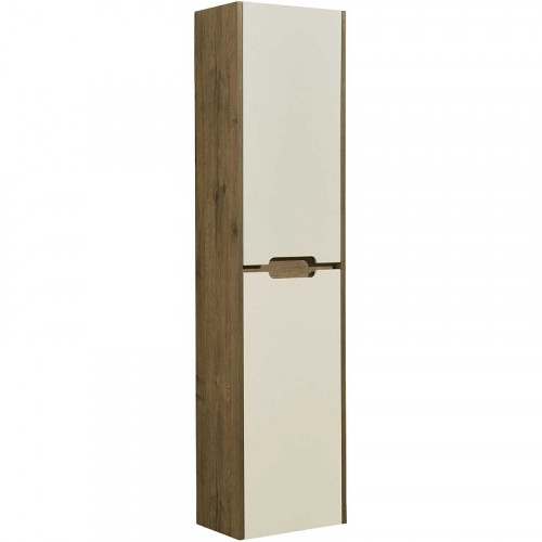 Шкаф пенал Aquaton Оливия 40 1A254603OLVG0 подвесной Бежевый Дуб велл МДФ / ЛДСП