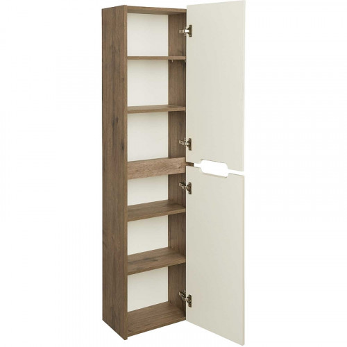 Шкаф пенал Aquaton Оливия 40 1A254603OLVG0 подвесной Бежевый Дуб велл МДФ / ЛДСП