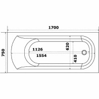 Акриловая ванна Bas Нирвана 170x75 В 00115 без гидромассажа
