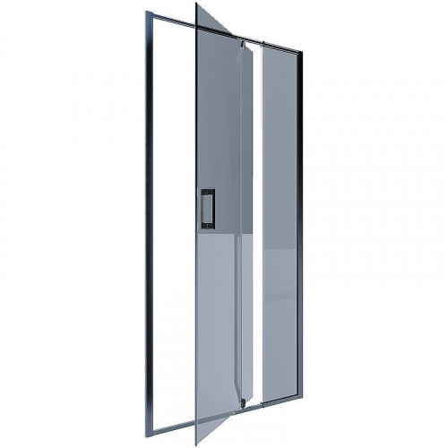 Душевая дверь Alex Baitler 120 AB74B120 профиль Черный стекло тонированное