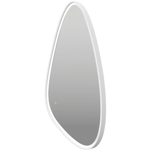 Зеркало Brevita Venus 60 VEN-Var-060-white с подсветкой Белое матовое с сенсорным выключателем стекло