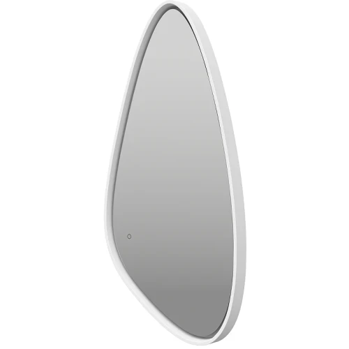 Зеркало Brevita Venus 60 VEN-Var-060-white с подсветкой Белое матовое с сенсорным выключателем стекло