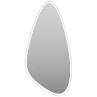 Зеркало Brevita Venus 60 VEN-Var-060-white с подсветкой Белое матовое с сенсорным выключателем стекло