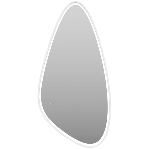 Зеркало Brevita Venus 60 VEN-Var-060-white с подсветкой Белое матовое с сенсорным выключателем стекло