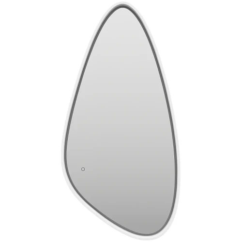 Зеркало Brevita Venus 60 VEN-Var-060-white с подсветкой Белое матовое с сенсорным выключателем стекло