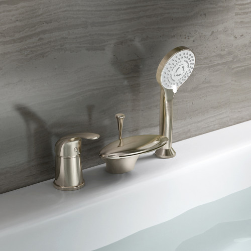 Смеситель на борт ванны Orange Iris M41-333ni Никель латунь