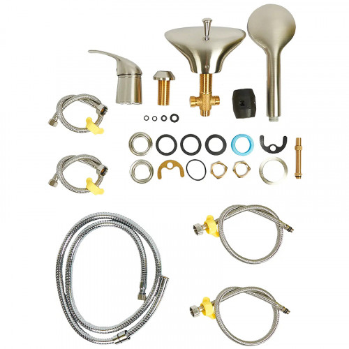 Смеситель на борт ванны Orange Iris M41-333ni Никель латунь