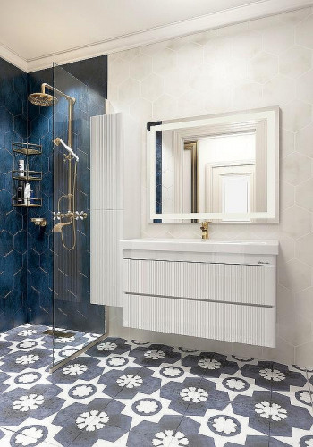 Тумба под раковину Bellezza Эмилия 100 4634817180011 подвесная Белая