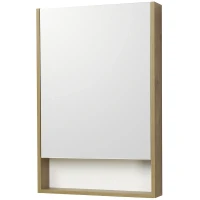 Зеркальный шкаф Aquaton Сканди 55 1A252102SDZ90 Белый Дуб рустикальный МДФ / ЛДСП, стекло