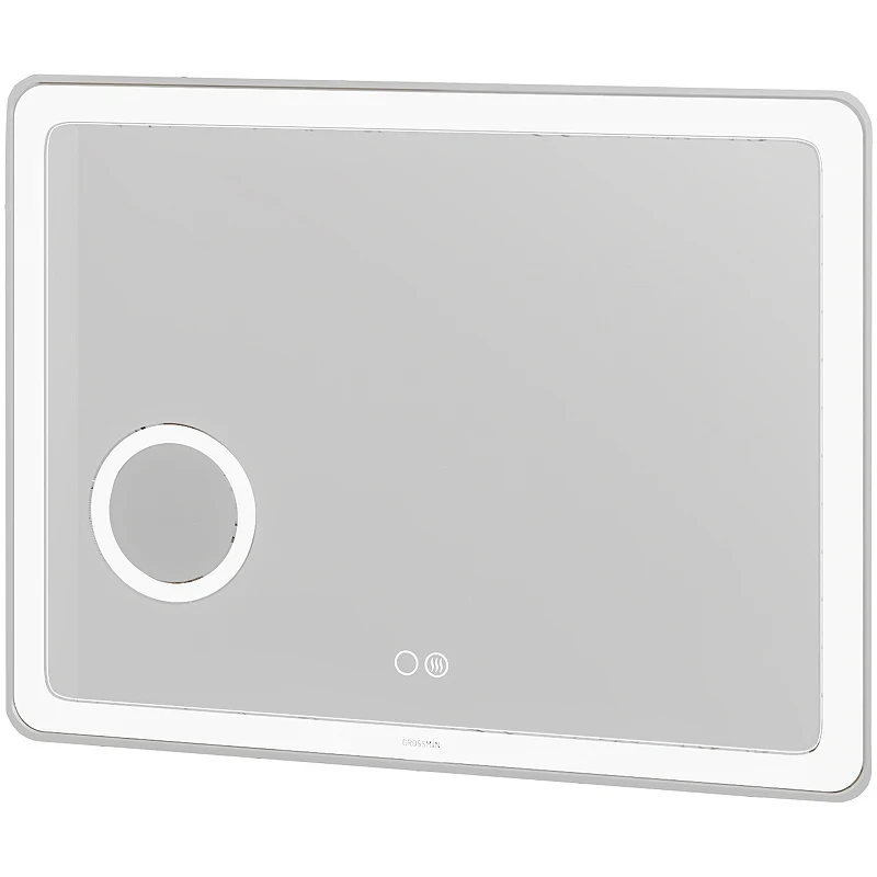 Зеркало Grossman Leo 90 169080 с подсветкой с сенсорным выключателем с подогревом