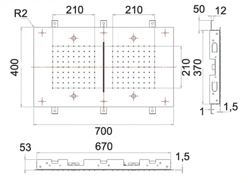 Верхний душ Remer 357SFR7040NC цвет Хром