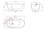 Акриловая ванна Vincea 160x80 VBT-601-1600 цвет Белый