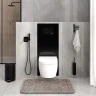Инсталляция WasserKRAFT Glan 66TLT.010.ME.BL.MB03 для унитаза Черное стекло с Черной матовой клавишей смыва