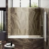 Шторка на ванну Maybah Glass MGV-68-5ш 600x1400 в широком профиле Хром матовый стекло бронзовое