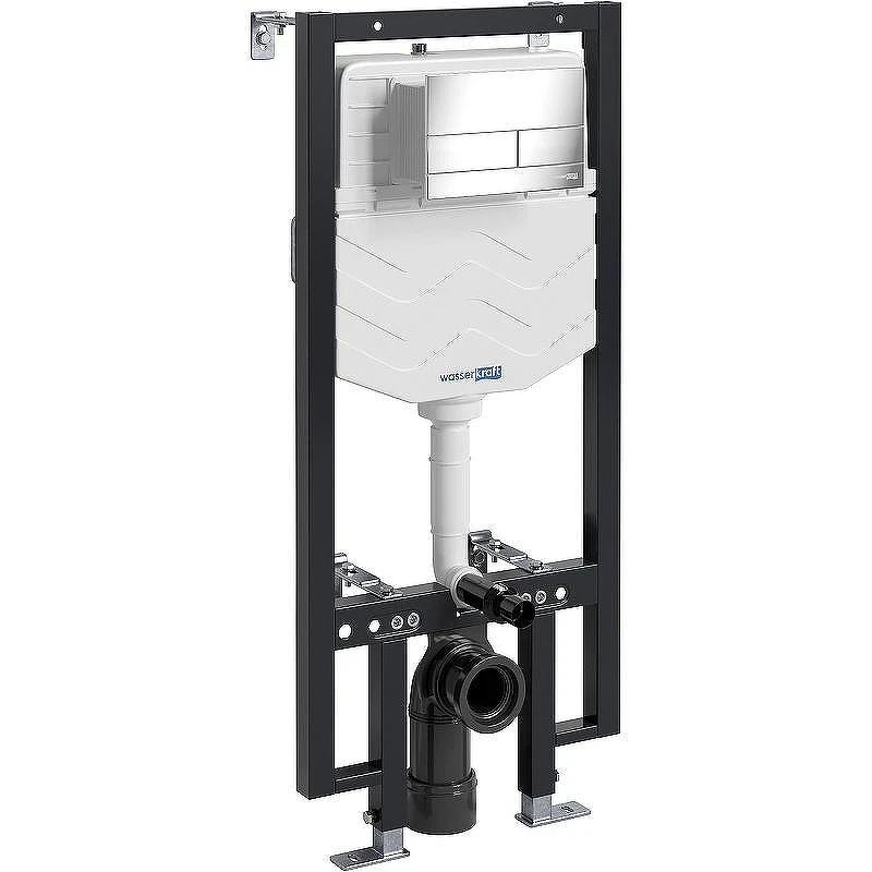 Инсталляция WasserKRAFT Vils 56TLT.010.ME.CH04 для унитаза с клавишей смыва Хром