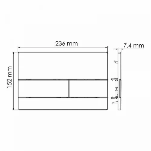 Инсталляция WasserKRAFT Vils 56TLT.010.ME.CH04 для унитаза с клавишей смыва Хром