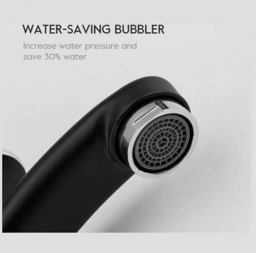 Смеситель для кухни Frap H49-6 F4549-6 Черный матовый Хром