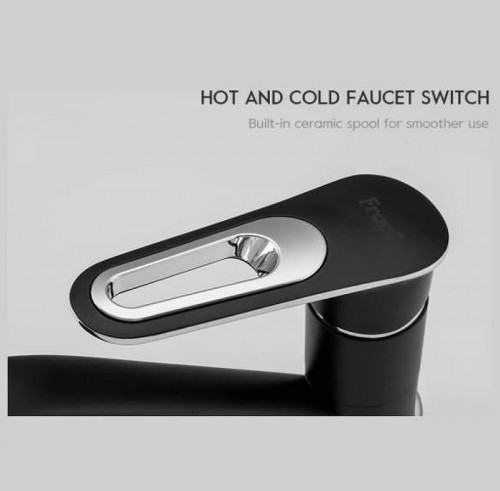 Смеситель для кухни Frap H49-6 F4549-6 Черный матовый Хром