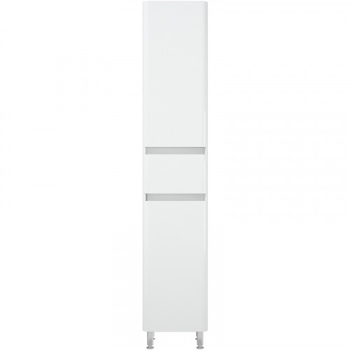 Шкаф пенал Corozo Алабама Z1 35 SD-00000677 с бельевой корзиной Белый МДФ / ЛДСП