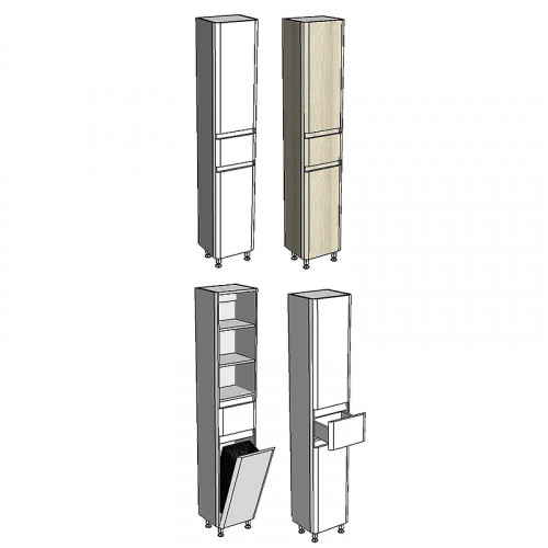 Шкаф пенал Corozo Алабама Z1 35 SD-00000677 с бельевой корзиной Белый МДФ / ЛДСП