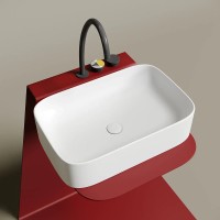 Раковина-чаша Ceramicanova Element 61 CN6053MW Белая матовая фарфор накладная