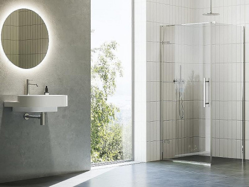 Душевая стенка Ravak Cool COPS-80 X9VV40A00Z1 профиль Хром стекло Transparent