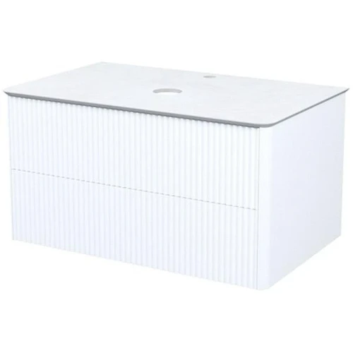 Тумба под раковину Iddis Aiger 80 AIG80W0i95K подвесная Белая матовая