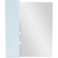Зеркало со шкафом Bellezza Асти 60 L 4616309022016 Белое МДФ / ЛДСП, стекло