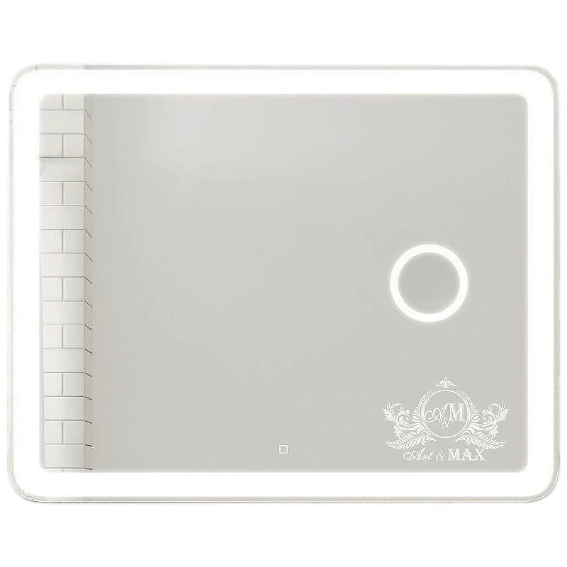 Зеркало Art&Max Latina AM-Lat-1000-800-DS-F-X3 с подсветкой с сенсорным выключателем стекло